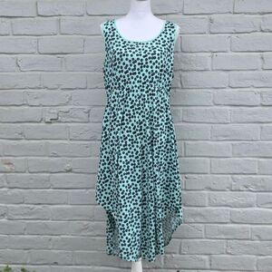 Xhilaration Mint Green & Black Polka Dot Midi Dress - XXL / 2X - EUC